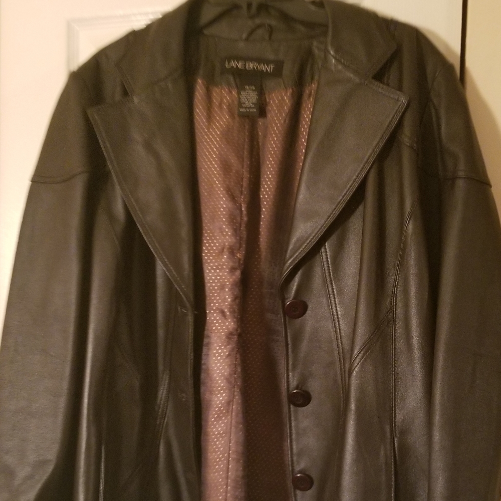 Lane Bryant leather jacket/blazer